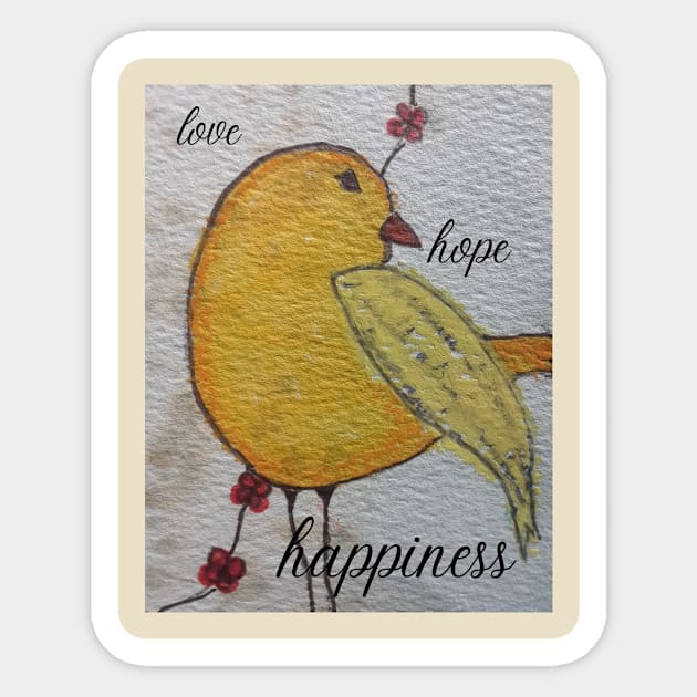 love bird Sticker by gchristineart